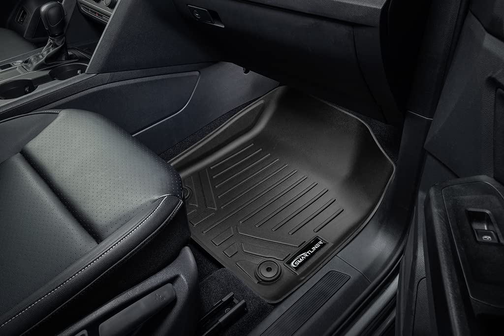 SMARTLINER Custom Fit Floor Liners - Fits 2018-2022 Volkswagen Atlas (with 2nd Row Bucket Seats) - 3rd Row Liner Only - All Weather Floor Liners - Black