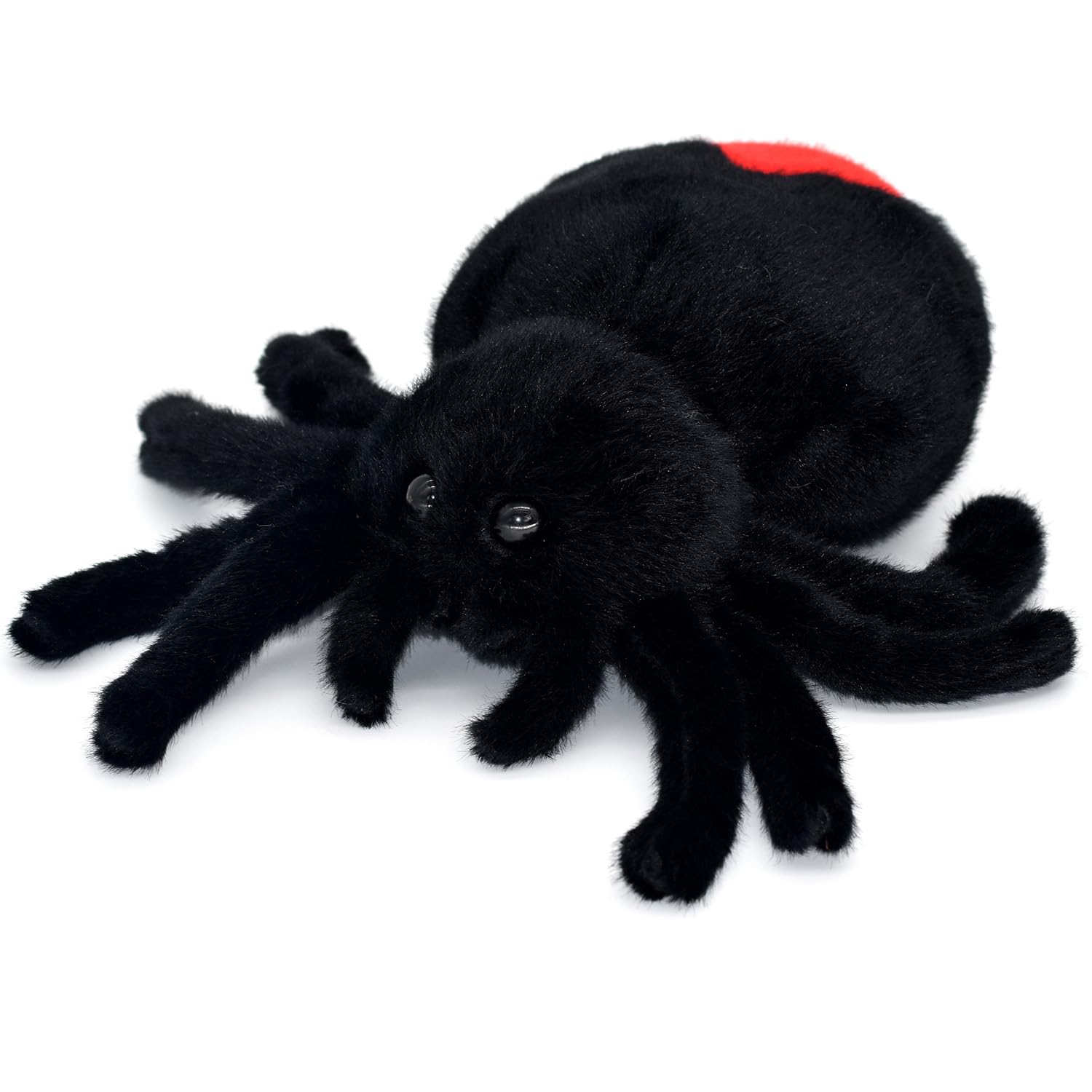 Soft Spider Dolls, Cute Stuffed Animals Plush Pranks Spoof Stuff Toys, Gifts for Kids, Child, Birthday, Halloween, Christmas, Home Decor (Black)