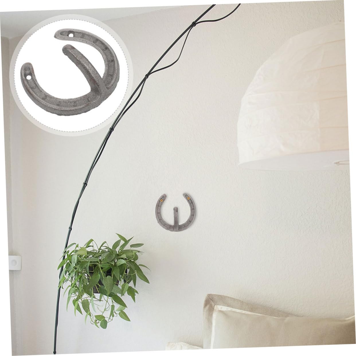 5 Stück Hufeisenförmige Wandschlüsselhalter aus Eisen Retro Stil ohne Grate Praktische Aufbewahrungshaken für Wandmontage