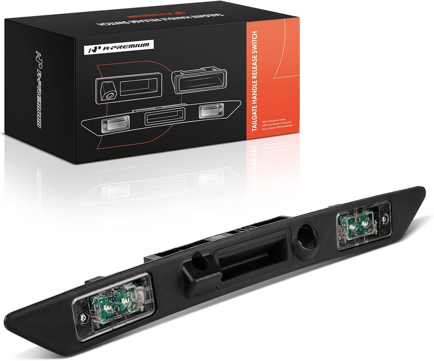 A-Premium Tailgate Handle Release Switch Compatible with Audi A5 2010-2014, A3 2015-2019, A3 Quattro 2015-2019, RS5 2013-2015, S5 2010-2017, S8 2008-2009/2013-2018, A5 A8 Quattro, Rear Side