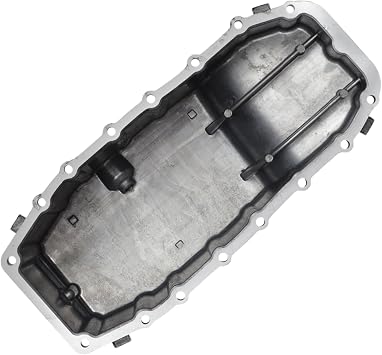 No.55236445 Engine Oil Pan Oil Pan Sump Transmission Oil Pan for Alfa Romeo Giulietta Hatchback 1.4 l 2010-2017 Aluminum Silver Tone