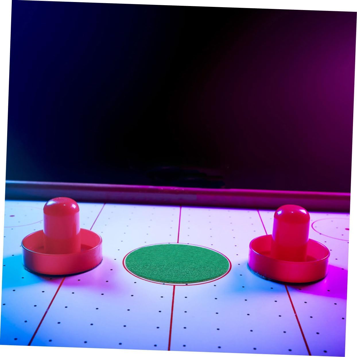 UPKOCH Hockey Flannel Air Hockey Mallet Pad Replacement Pushers Handles Replacement Air Hockey Paddles Pads