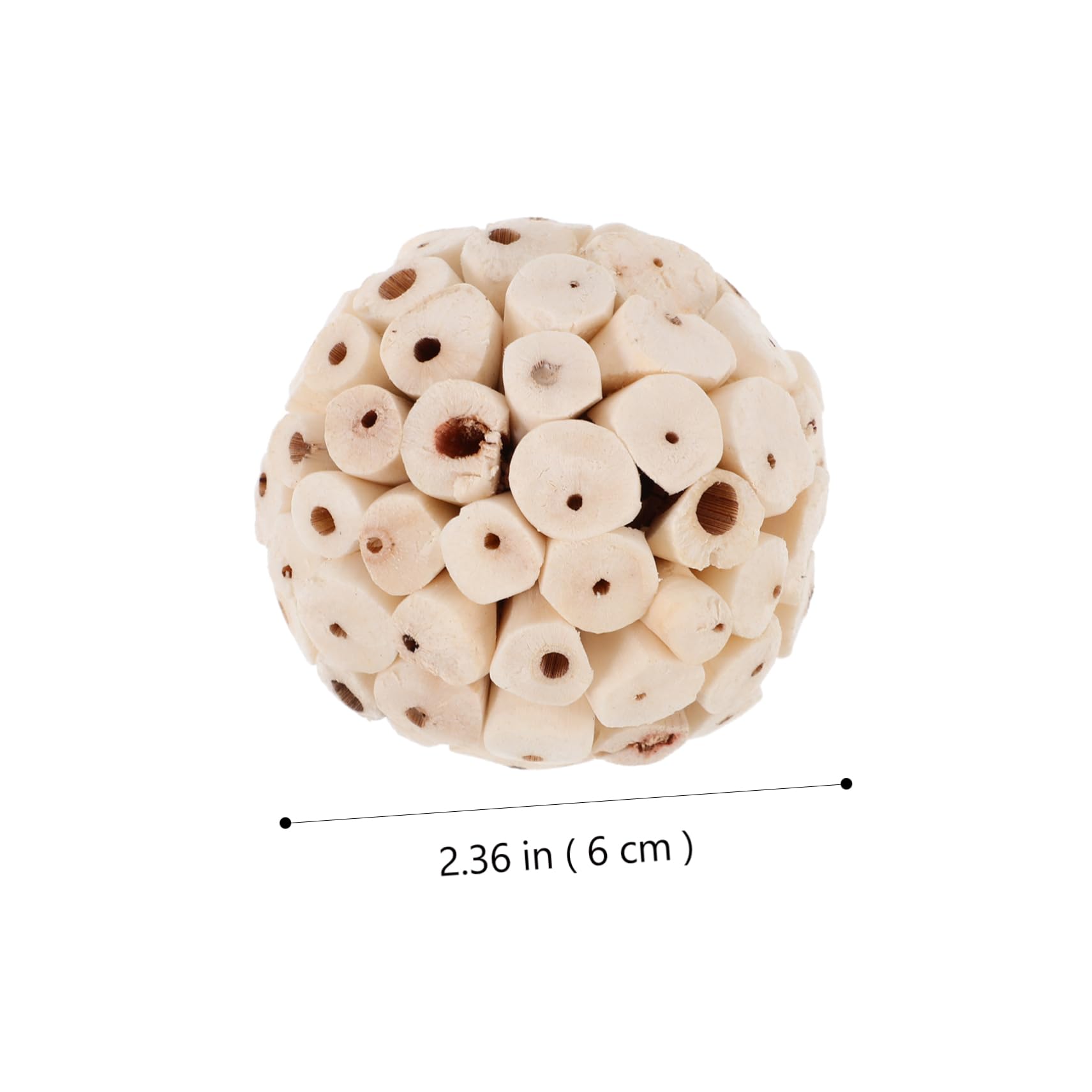 SUPVOX 6 Piezas Juguetes Masticables Naturales para Conejos Cobayas y Hámsteres de Blandas Comestibles para Roer y Estimular la Alimentación de Pequeños Animales Domésticos
