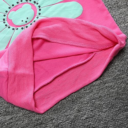 Girls Fall Winter Clothes Long Sleeve Daisy Print Pullover Crew Neck Sweater Top + Double Pocket Pants Outfits3