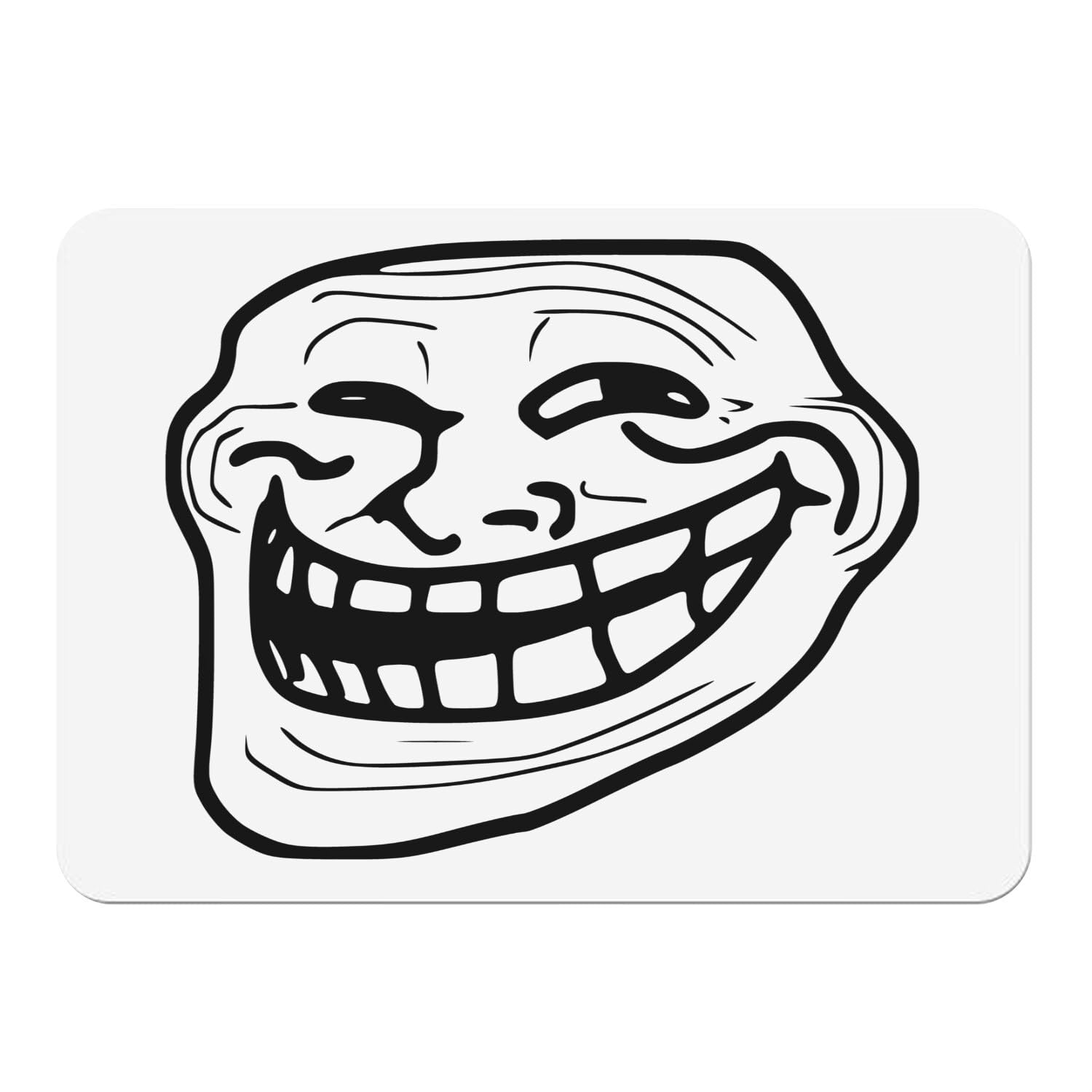 Sets de table souples Troll Face en liège lavable et antidérapant