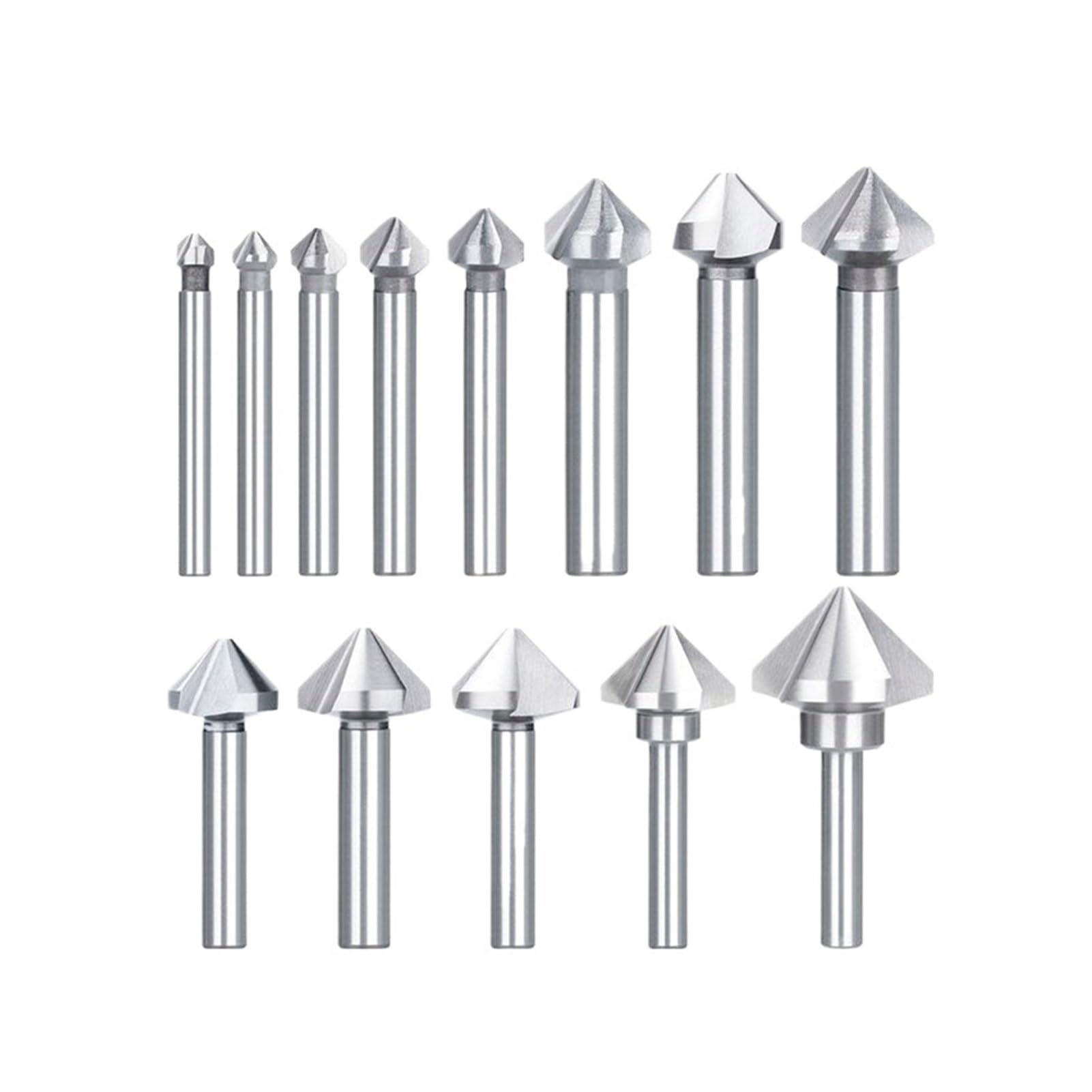 Fresa per smussatura a 90° Punta da trapano svasatrice, smussatrice a 90 gradi, 4,5-50 mm, 3 taglienti, utensile for foratura di fori in metallo in acciaio rapido(50mm)