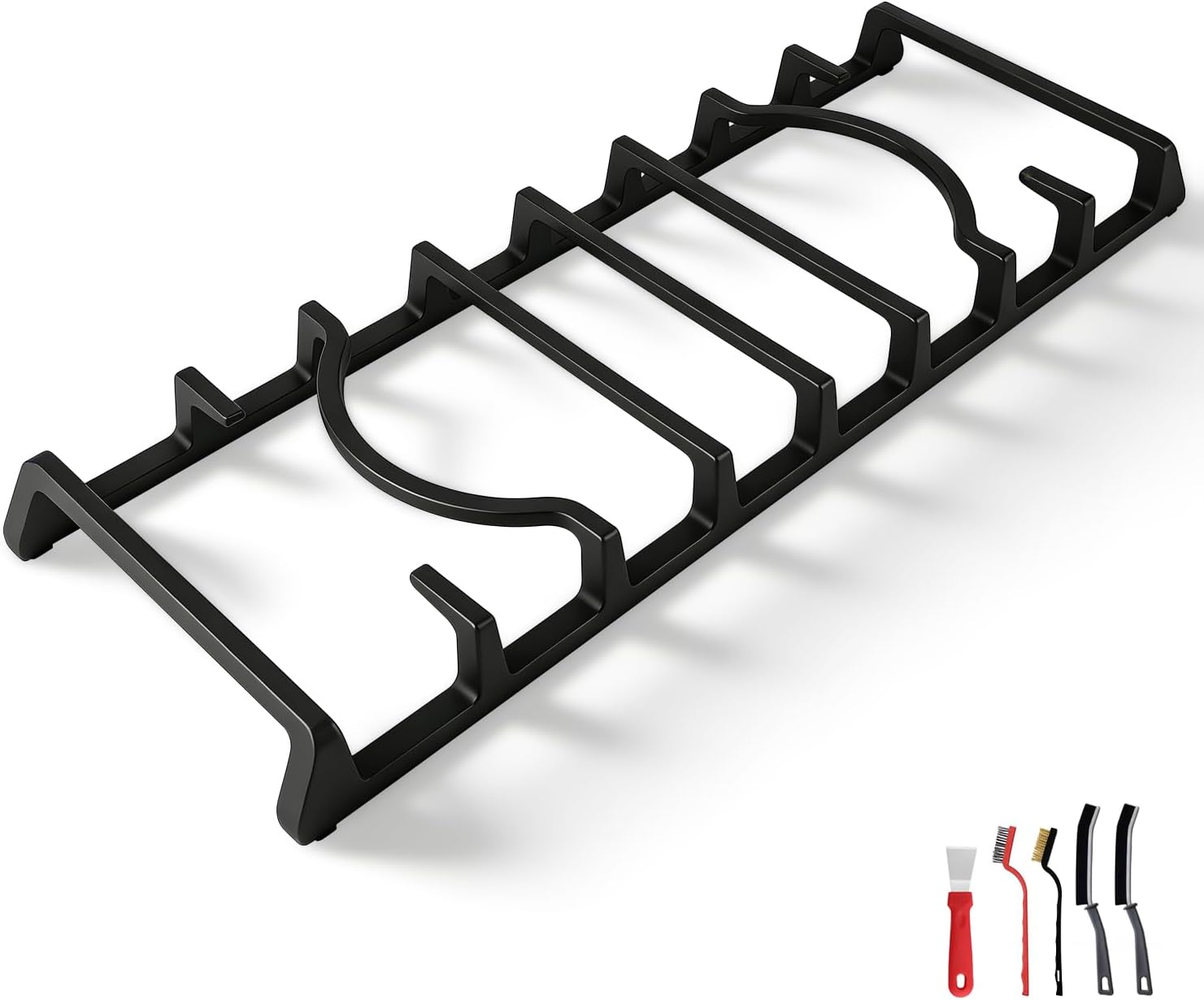 Center Burner Grate Cast Iron Grate Heavy Duty & Stable Support Compatible with Samsung Gas Range NX58H5600SS NX58H9500WS NX58R5601SS Replace#: DG94-00938A DG94-00469A DG94-00469B