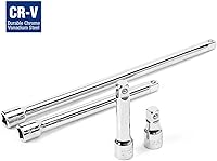 Vista 3 de WORKPRO W074459 Juego de barras de extensión de 3/8 pulgadas, construcción de acero tratado térmicamente (paquete individual)