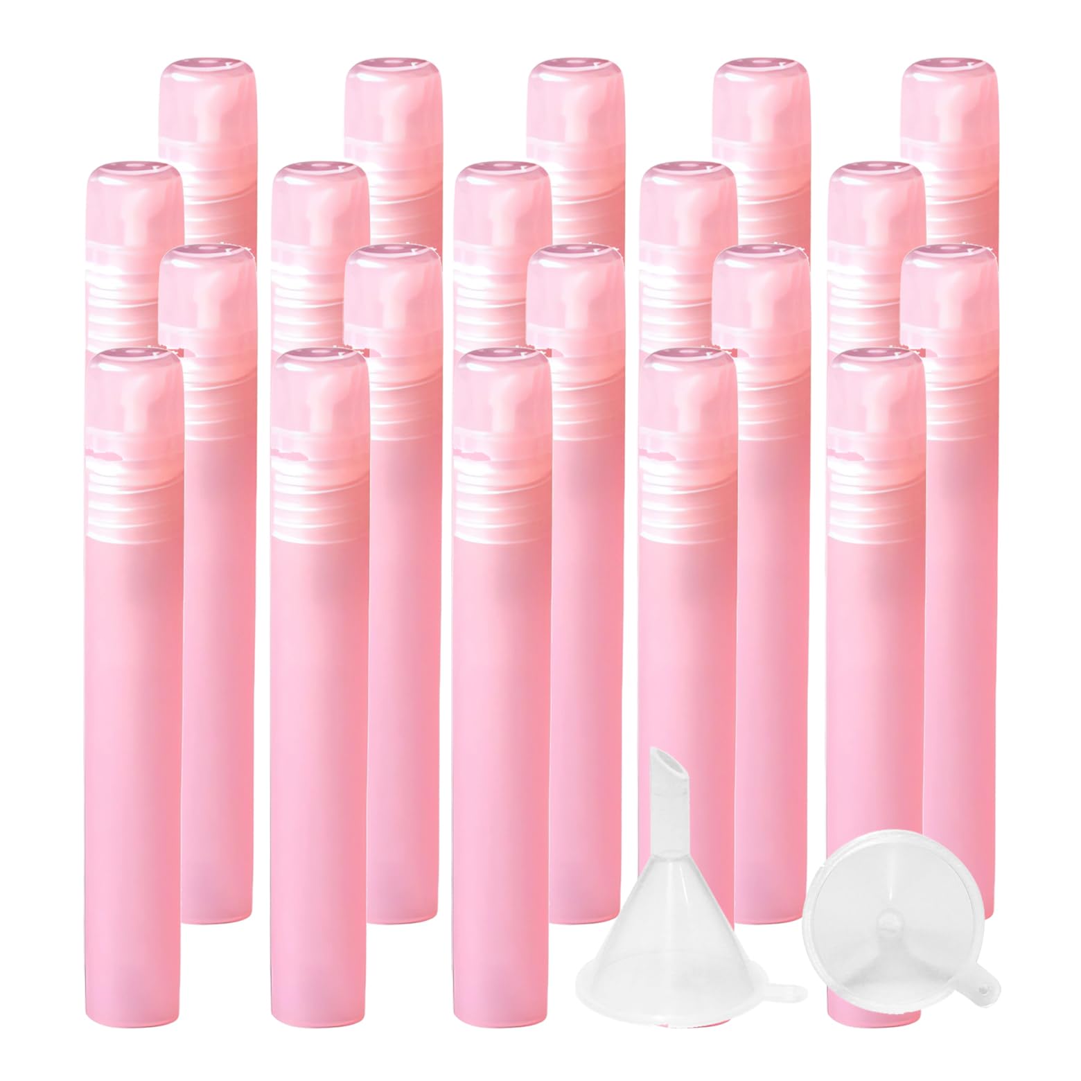 100 pièces 10ml Mat Rose flacons vaporisateurs vides en plastique, Bouteille de Spray Vide de Voyage Cosmétiques Réutilisables