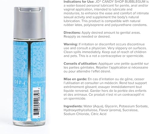 Miniatura 2 de JO H2O - Lubricante personal comestible a base de agua para sexo oral y parejas, sin azúcar, 2 onzas líquidas