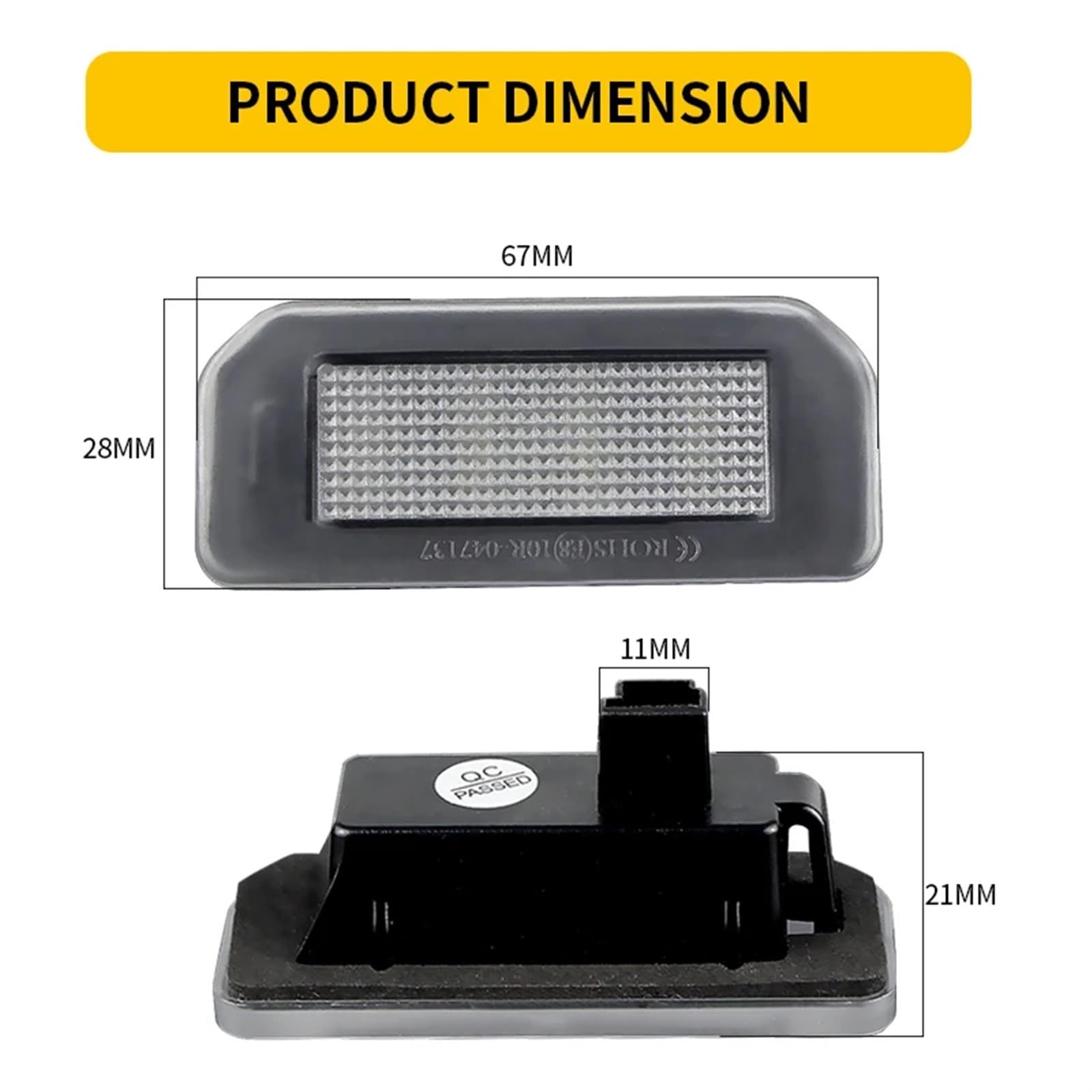 KIMISS Lampe D'éclairage De Plaque D'immatriculation LED Licence D Luce Smart 450 Plaque Dimmatriculation Luci Led 451 Paire Declairage De Plaque 91853269 KIMISS Lampe D'éclairage De Plaque D'immatriculation LED Licence D Luce Smart 450 Plaque Dimmatriculation Luci Led 451 Paire Declairage De Plaque 91853269