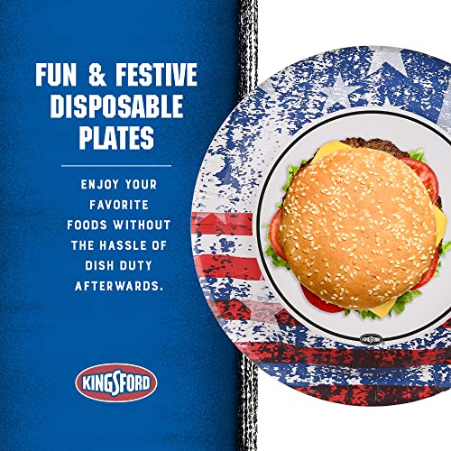 Kingsford Heavy Duty Soak Proof Paper Plates, 10 Inches - 35 Count | Durable Paper Plates For Barbecues, Picnics & Holidays | Microwave Safe Disposable Plates For Everyday Use #TOP3
