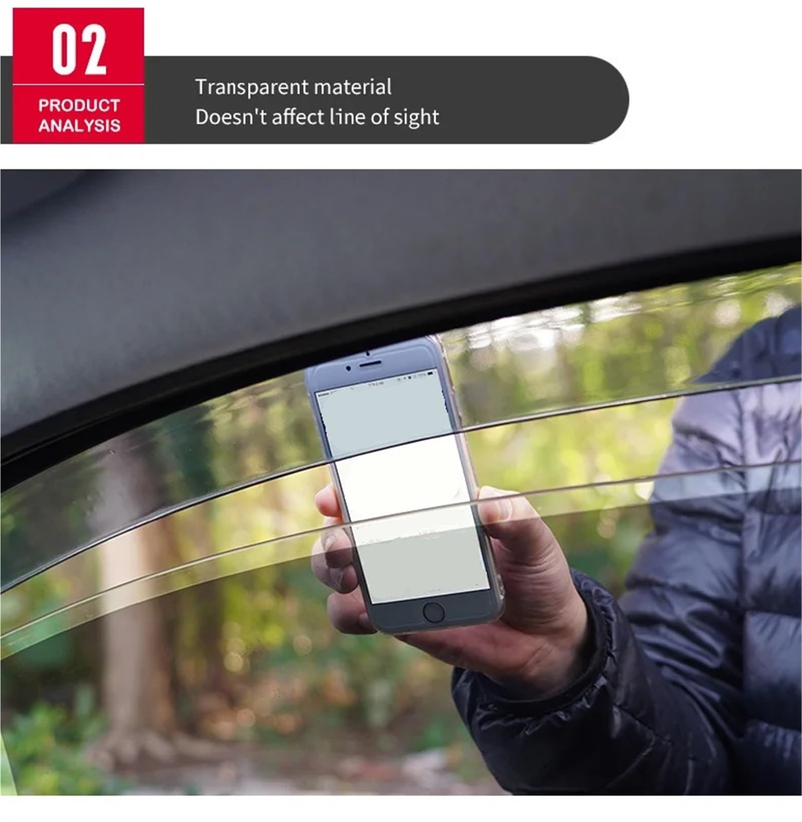 Car Deflektory boczne Pasuje do TOYOTA Venza XU80 2020-2023 Osłona drzwi Osłona okna samochodowego Owiewka owiewki Osłony przeciwdeszczowe Osłona przeciwsłoneczna