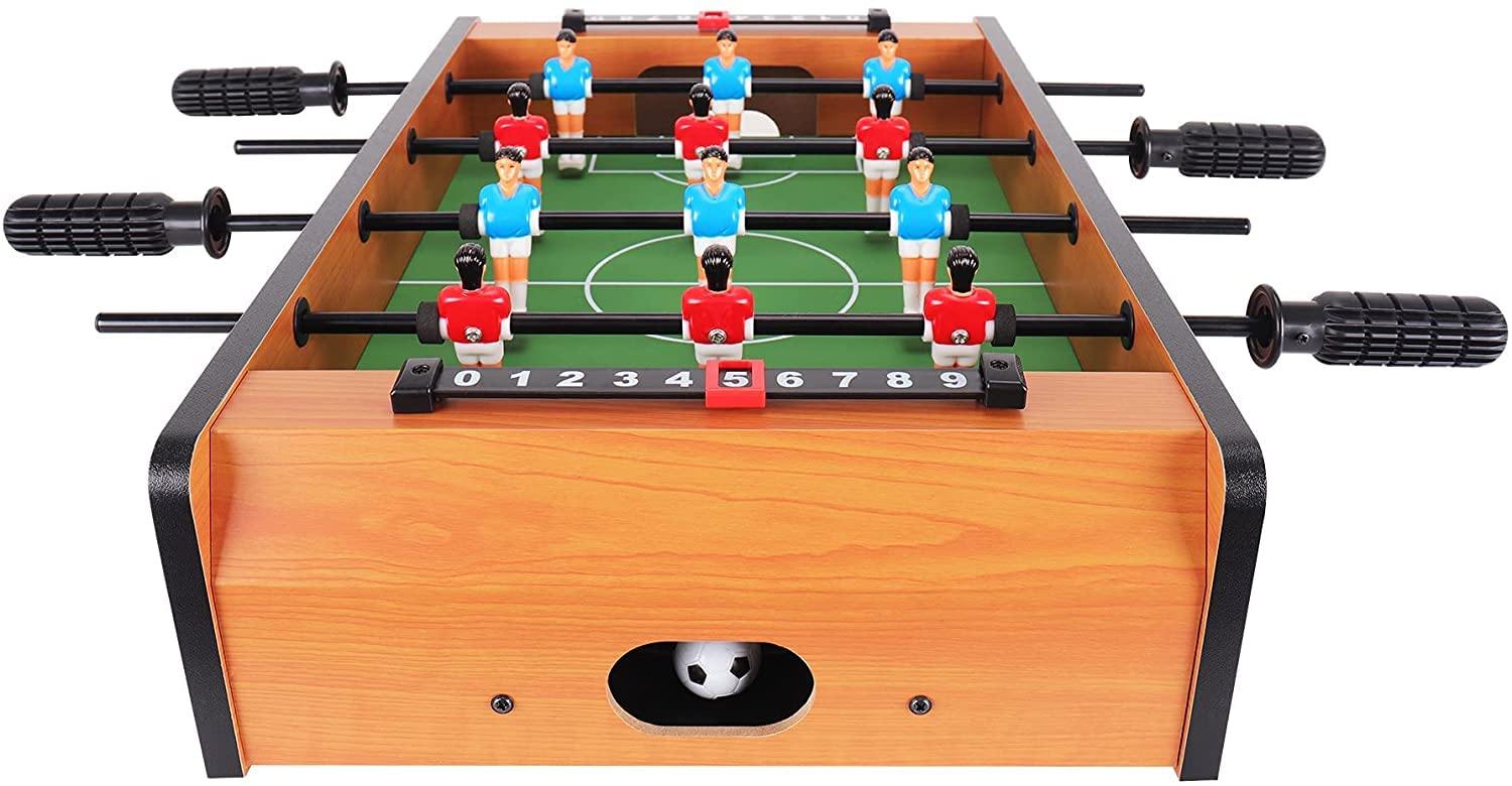DOMENICO Foosball Table for Kids - Wooden Tabletop Soccer Game - Family Night, Travel, Party Game - Image 4 thumbnail