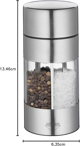 Miniatura 5 de Trattoria - Molinillo combinado de sal y pimienta, platatransparente