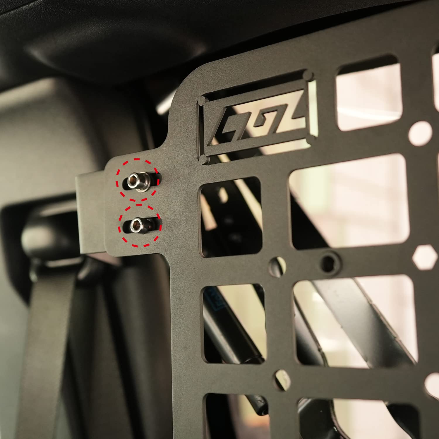 ITrims Rear Cargo Rack For Ford Bronco 2021-2023 - Interior Storage Basket Organizer Kit (Black)