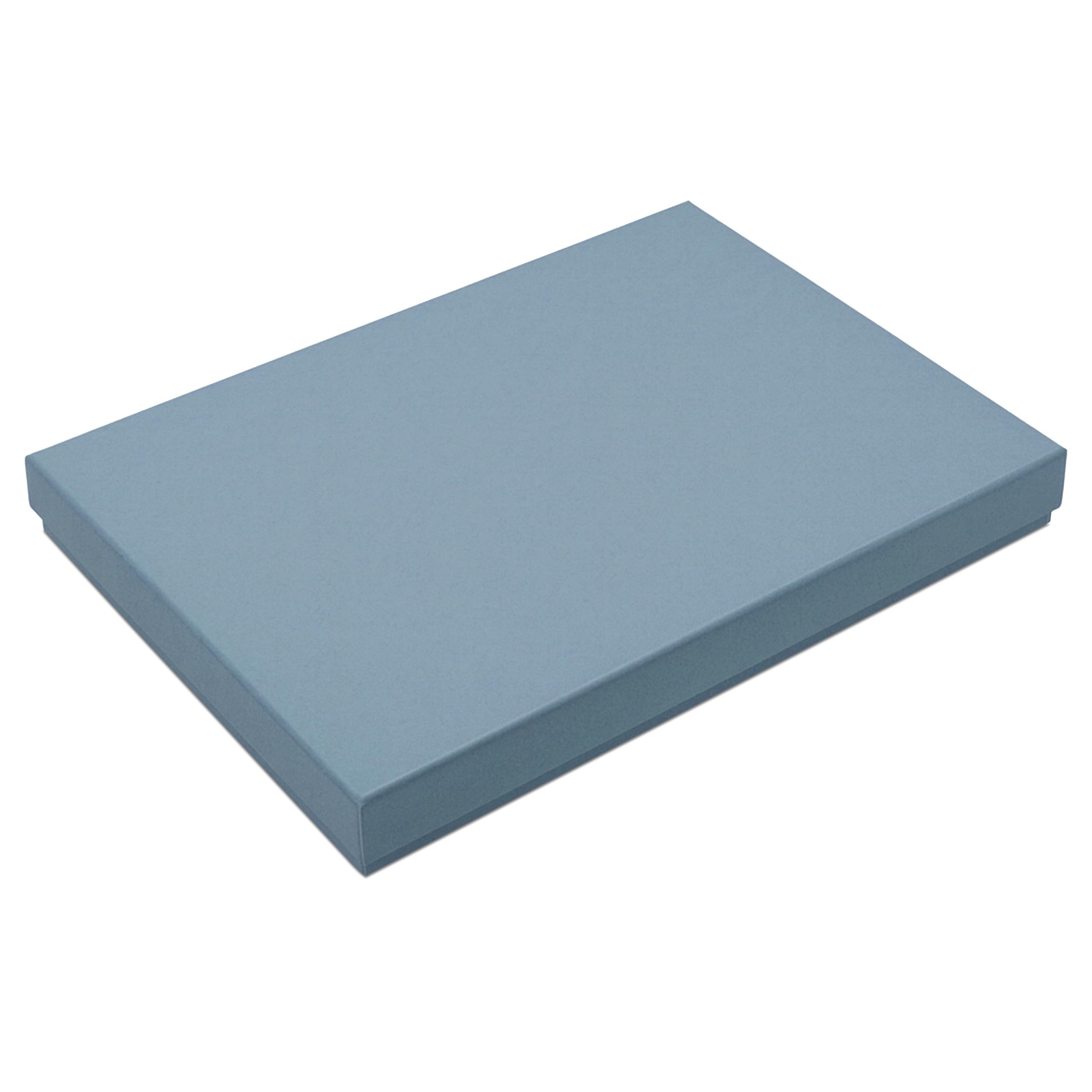 1 x DIN A4 - High Quality Gift Box and Storage Box - 30.2 x 21.3 x 2 cm - Grey Blue - Sturdy Cardboard 650 g/m²