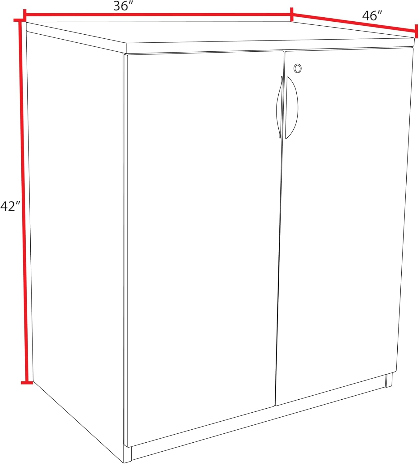 Regency Legacy Stand Up Storage Cabinet- Mahogany