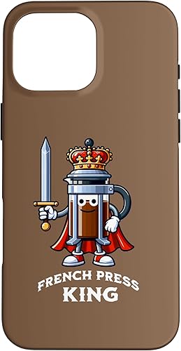 Miniatura 19 de iPhone 16 Plus The French Press King Funny Coffee Maker Lover Case