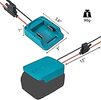 Vista 2 de Power Wheel Adapter Compatible for Makita 18V Battery with Fuse & Switch & Wire terminals, Power Connector for Rc Car, Robotics, Rc Truck, DIY, Work