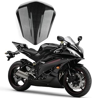 Carbon Fiber Effect ABS Plastic Motorcycle Rear Pillion Passenger Cowl Seat Cover for Yamaha YZF600 R6 2008-2020 R6