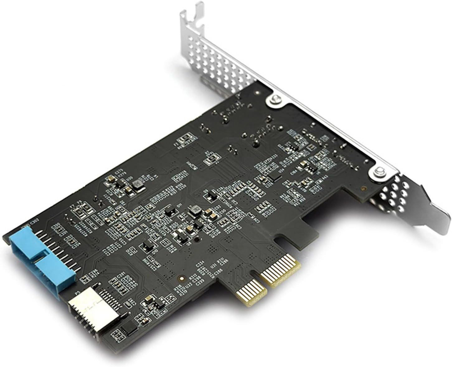 19Pin PCIe Expansion Card Featuring 4 Port Fast Speed and Universals Systems Compatibility USB PCIe Card