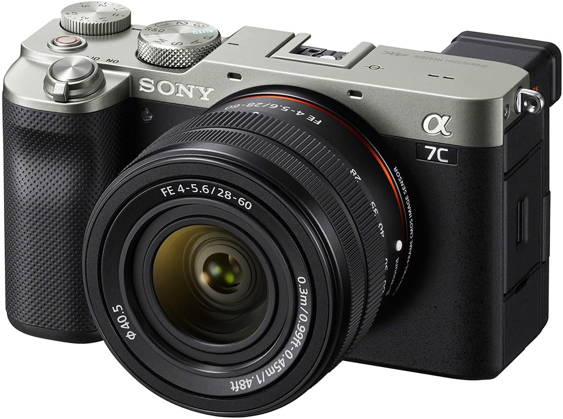 Alpha 7C Full-Frame Compact Mirrorless Camera Kit - Silver (ILCE7CL/S)