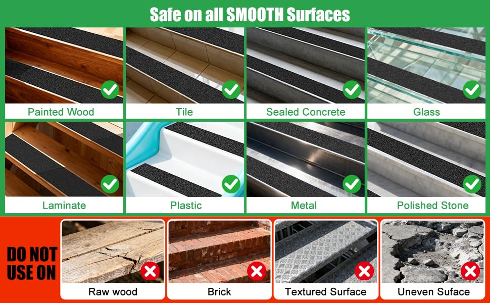 Image of 4 inch x 30' Heavy Duty Anti Slip Traction Tape, Waterproof High Friction Grip Tape for Indoor Outdoor Steps, Stairs, Ramps, Pool, Garage, Home & Commercial Use