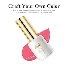 Imtiti Coral Pink Gel Polish, 0.5 Fl Oz Soak Off LED UV Nail Gel Kit for DIY Nail Art Manicure Salon