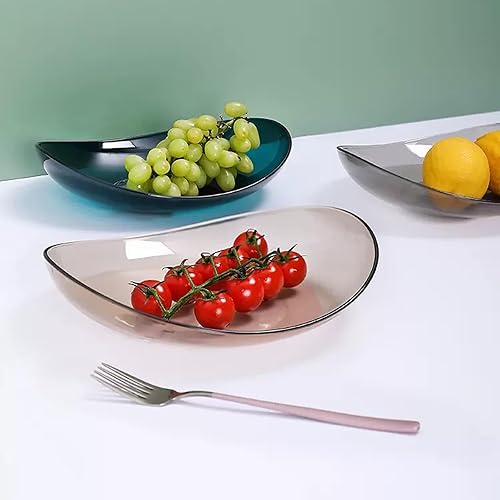 Miniatura 5 de HEXEH Plato de frutas para el hogar, 2 piezas, plato de frutas para el hogar, mesa de centro de sala de estar, plato de frutas secas, plato de fruta