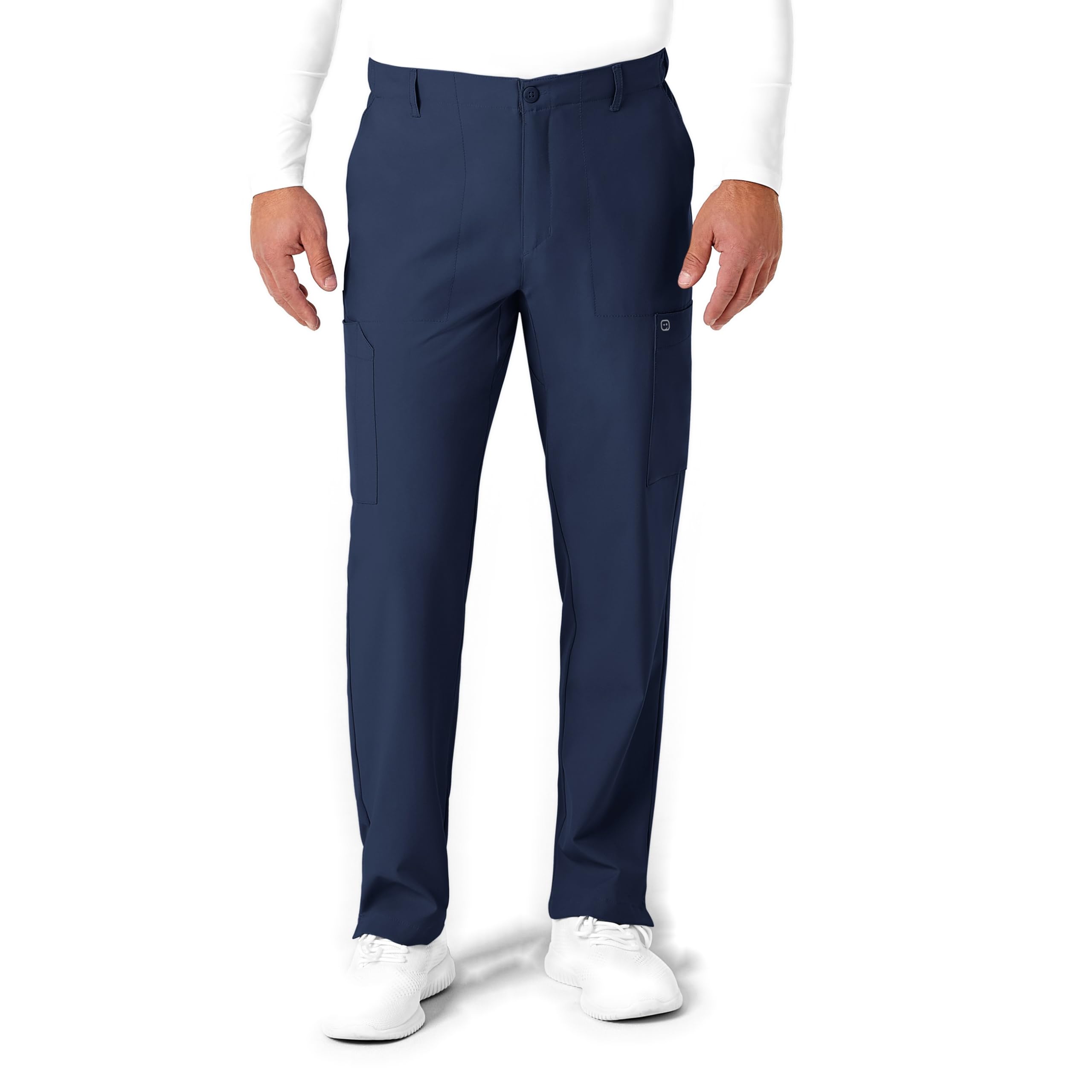 WINK W123 Men's Flat Front Cargo Scrub Pant