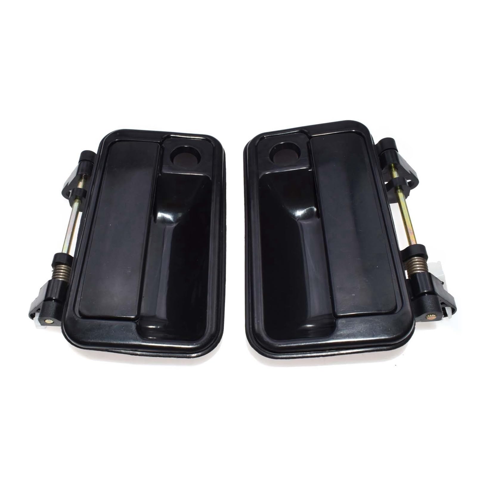 BYSKJZ Car Exterior Door Handle for Suzuki for Swift for Pontiac for Firefly for Geo for Metro 1989-1994 Car Outside Door Handle Black Front Left Righ(Front Left and Right)