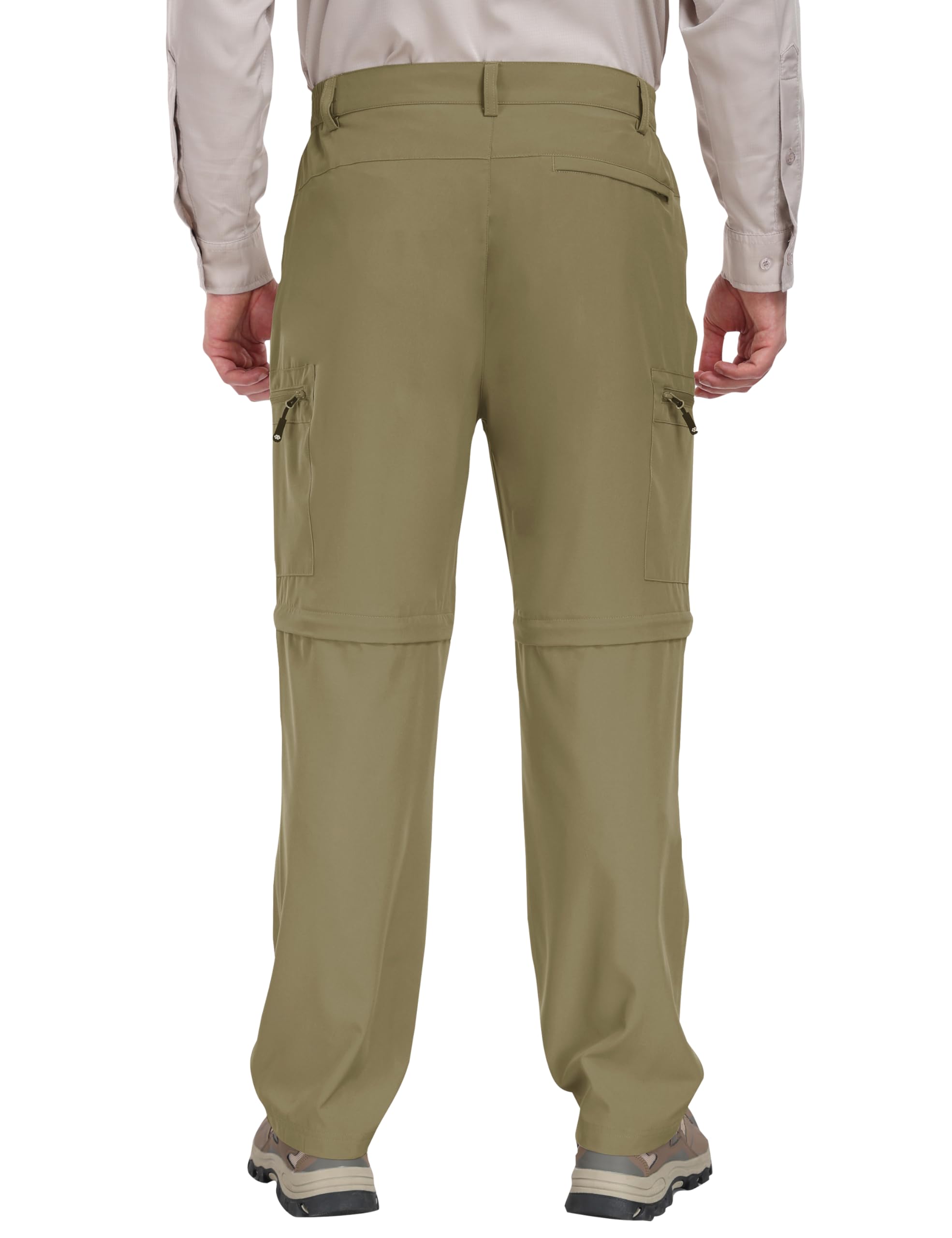 JINSHI Uomo Pantaloni Convertibili Cargo Pantaloncini Leggeri ad Asciugatura Rapida Zip-off Pantaloni da Trekking Montagna con 5 Tasche a Zip