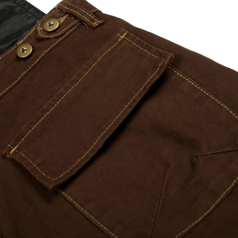 Męskie jednokolorowe spodnie cargo w amerykańskim stylu streetwear, luźne dopasowanie, proste nogawki, bawełniane spodnie robocze z kieszenią przednią i zamkiem błyskawicznym