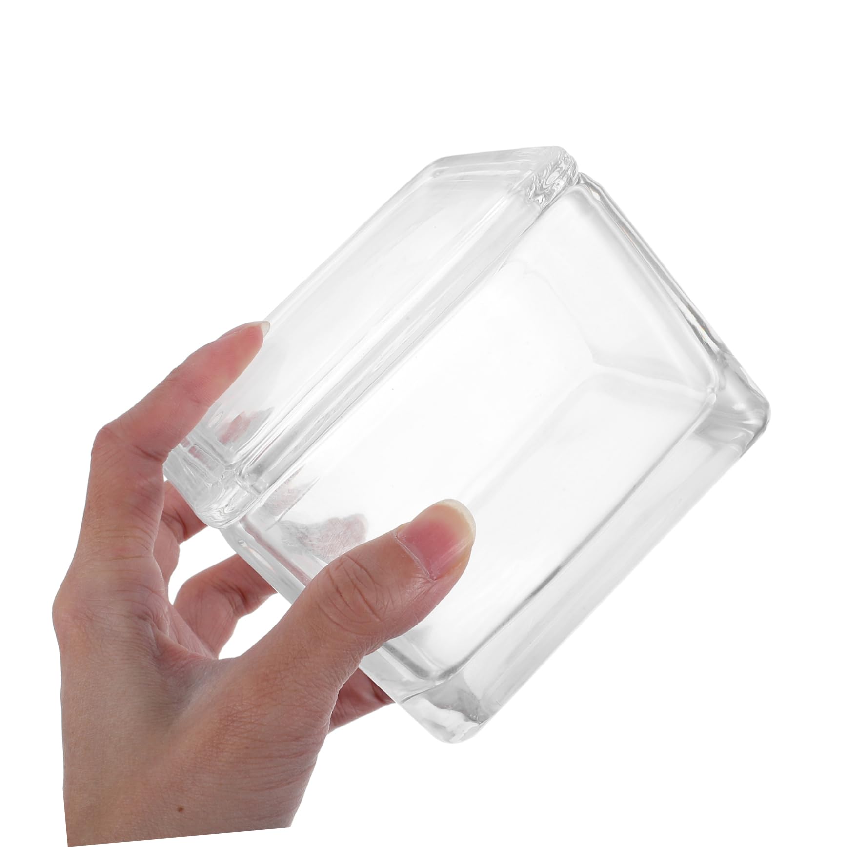 Glas Färbegefäß mit 20 Objektträgern, Rund, Vertikal und Horizontal