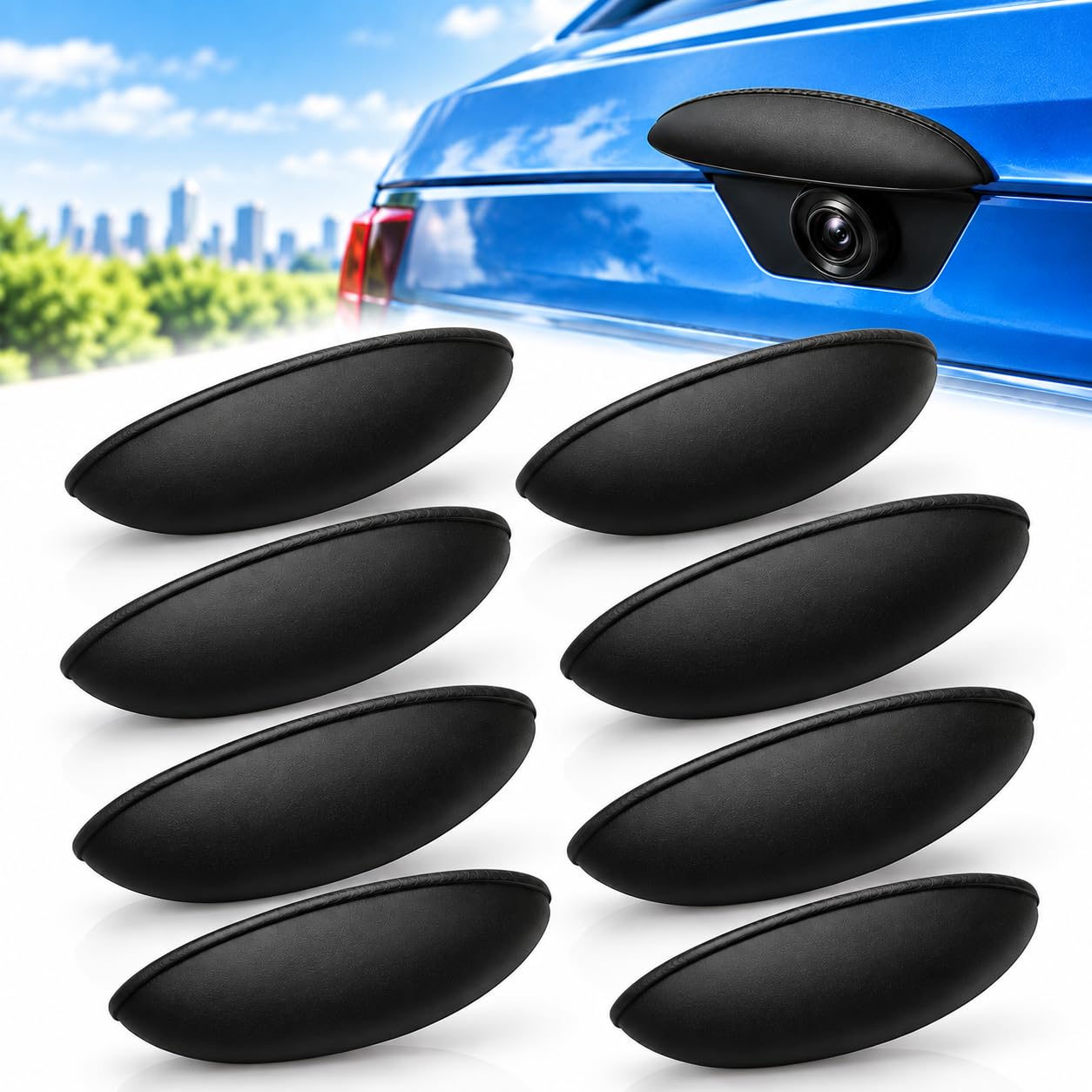 Backup Camera Rain Hood Cover, 2027 New Car Camera Protective Cover (8pcs)