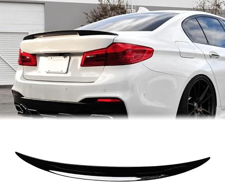 Rear Spoiler Wing for BMW 5 Series 2017-2023 G30 520d 530i 540i F90 M5 MP Style ABS Gloss Black Painted Rear Trunk Wing Spoiler Accessories Exterior