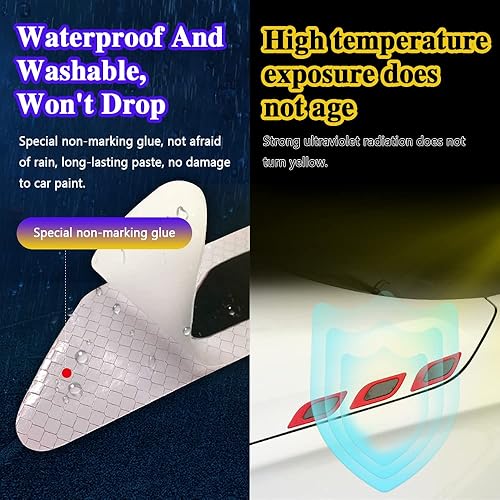 Miniatura 3 de 2 calcomanías reflectantes 3D fuertes a rayas, calcomanías reflectantes de seguridad, calcomanías de protección de advertencia, calcomanías