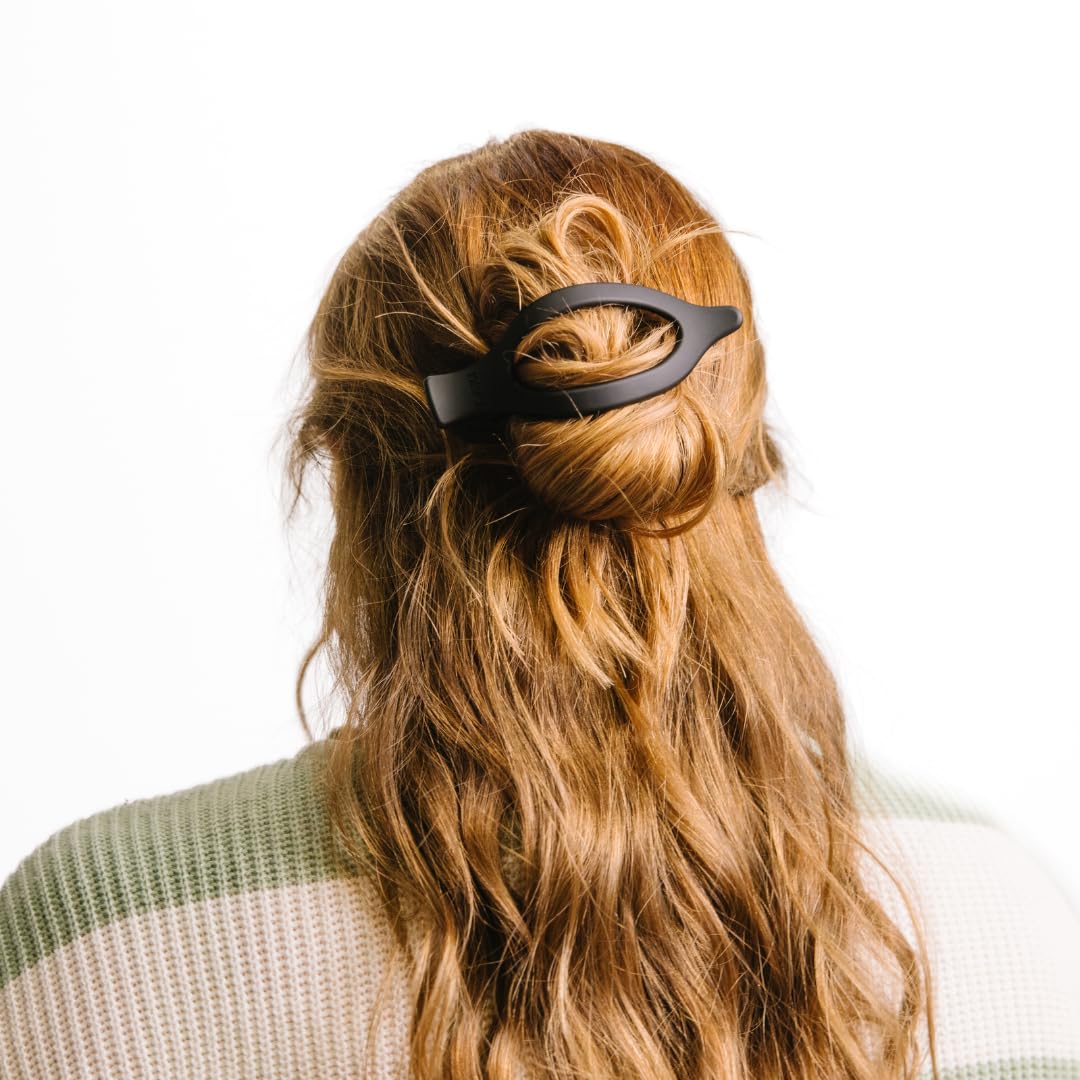 KAXI Lay Down 2.0 Hair Clip Claw, Perfect for Thick & Thin Hair, Strong Durable Hair Clip (Black)