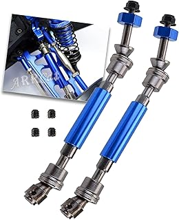 ARRCat Rear Driveshaft CVD Upgrades Part for 1/10 Traxxas Slash 2WD 4x4,Rustler VXL,Stampede VXL/Hoss VXL,Slash Platinum,Slash VXL,Slash Ultimate 2WD 4x4,Full Metal CVD Drive Shaft Hops Up,Navyblue