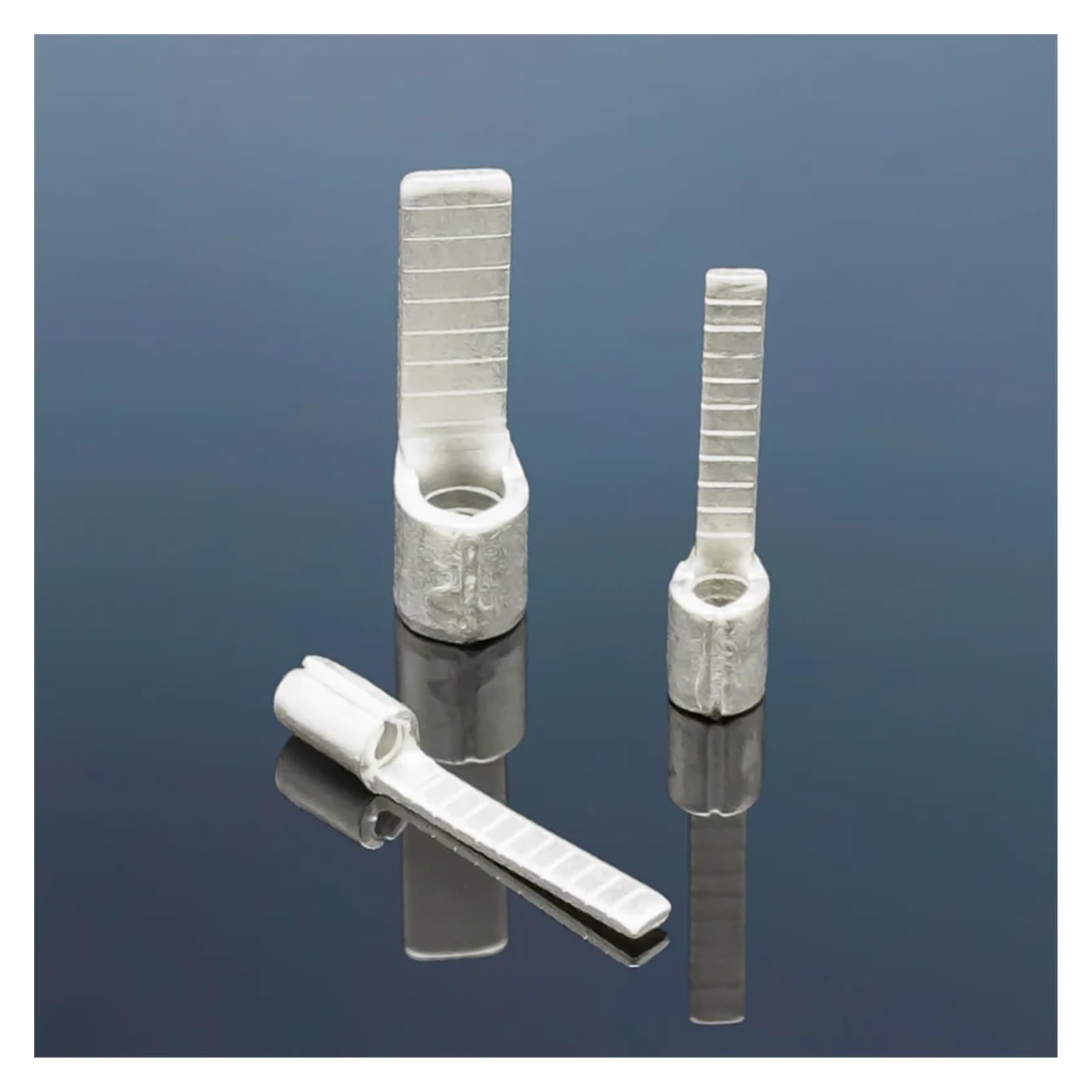 POWTAXBJGD Non Insulated Blade Terminal Electrical Wire End Naked Needle Crimp Connector Pure Copper Cold Press Terminal Use for AWG22-6(50Pcs DBNB5.5,16mm Length)