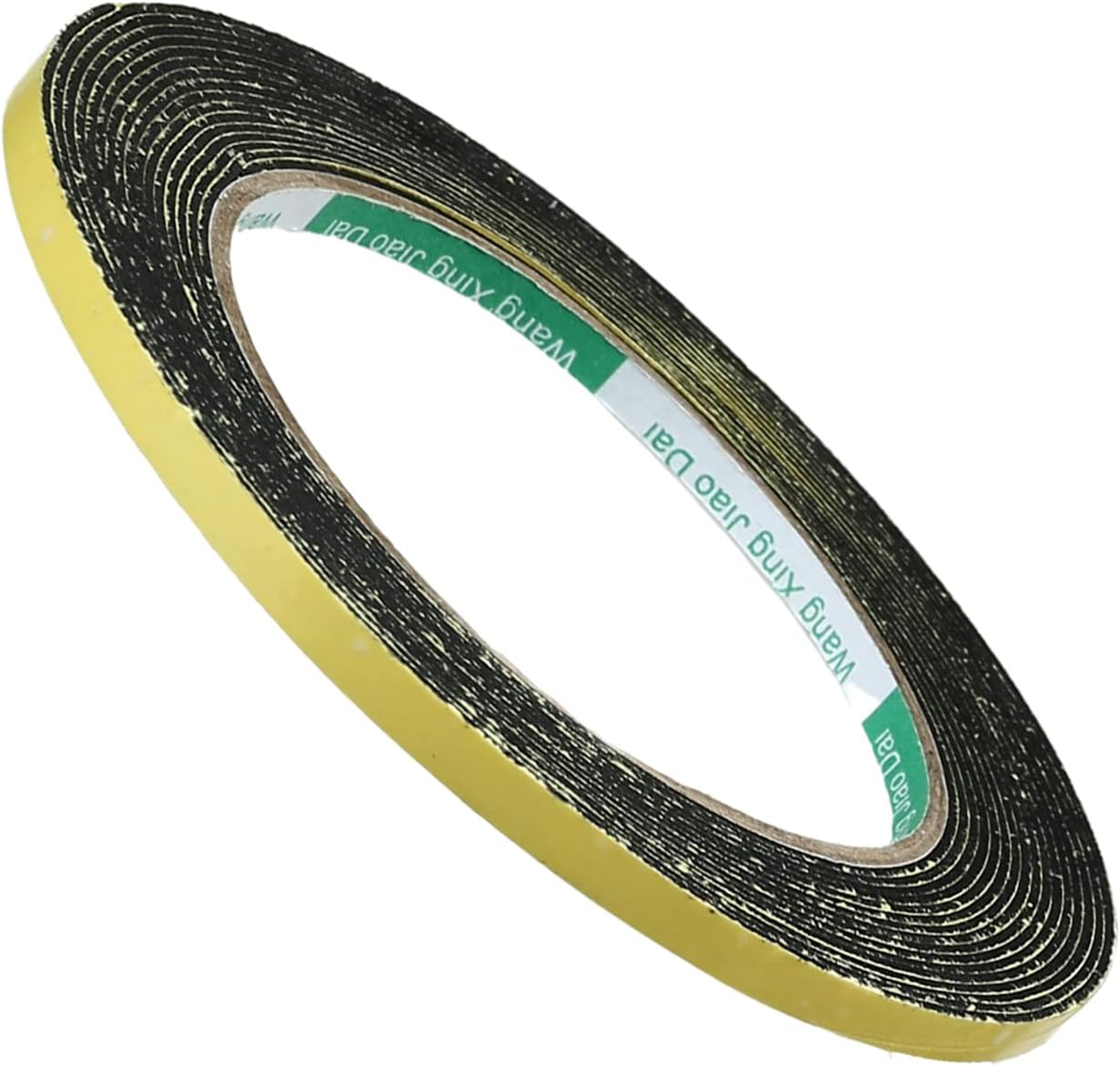Bettomshin 1Pcs 16.4 Ft Length EVA Sealing Foam Tape, 5 mm Width 1 mm Thickness, High Density Self Adhesive Weather Strip for Window Door Insulation