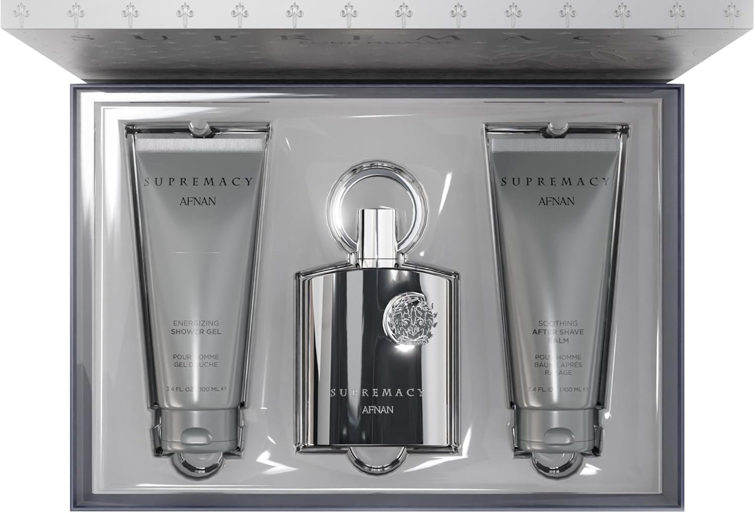 Amazon.com: Afnan Supremacy Silver Perfume Gift Set - Eau De