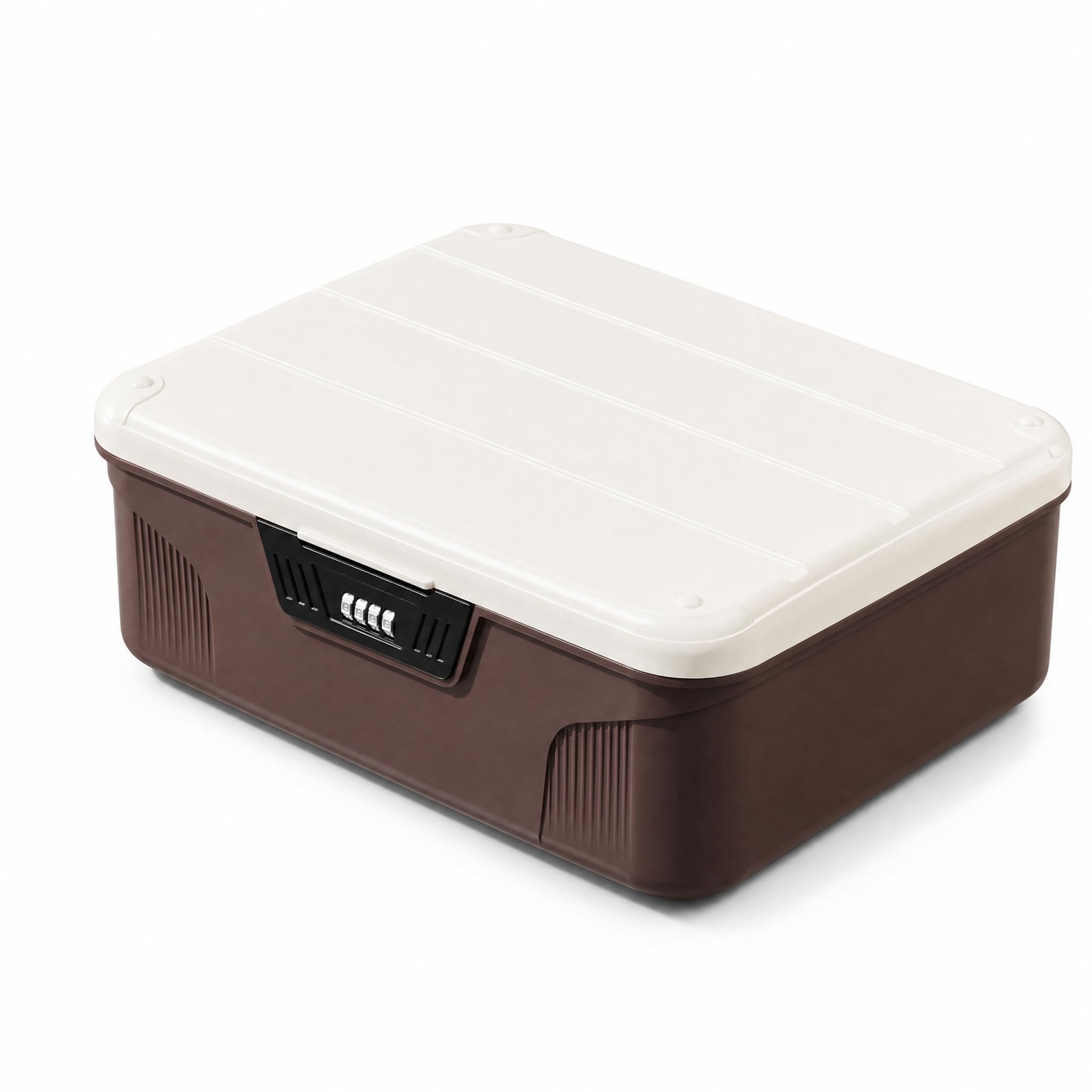 Boîte Rangement Verrillable, 2 moyen brun, 26,5 cm