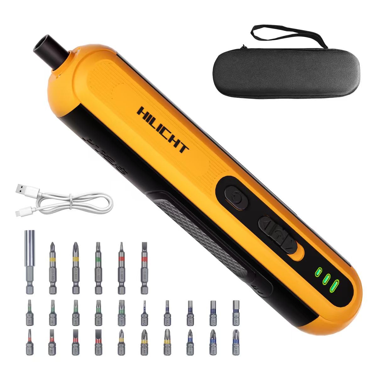 Photo 1 of Precision Electric Screwdriver Set, 4V Cordless Mini Power Screwdriver with Push-to-Start & Button, 26 S2 Steel Bits, USB-C Rechargeable for Electronics, PC Repair & Furniture Assembly
