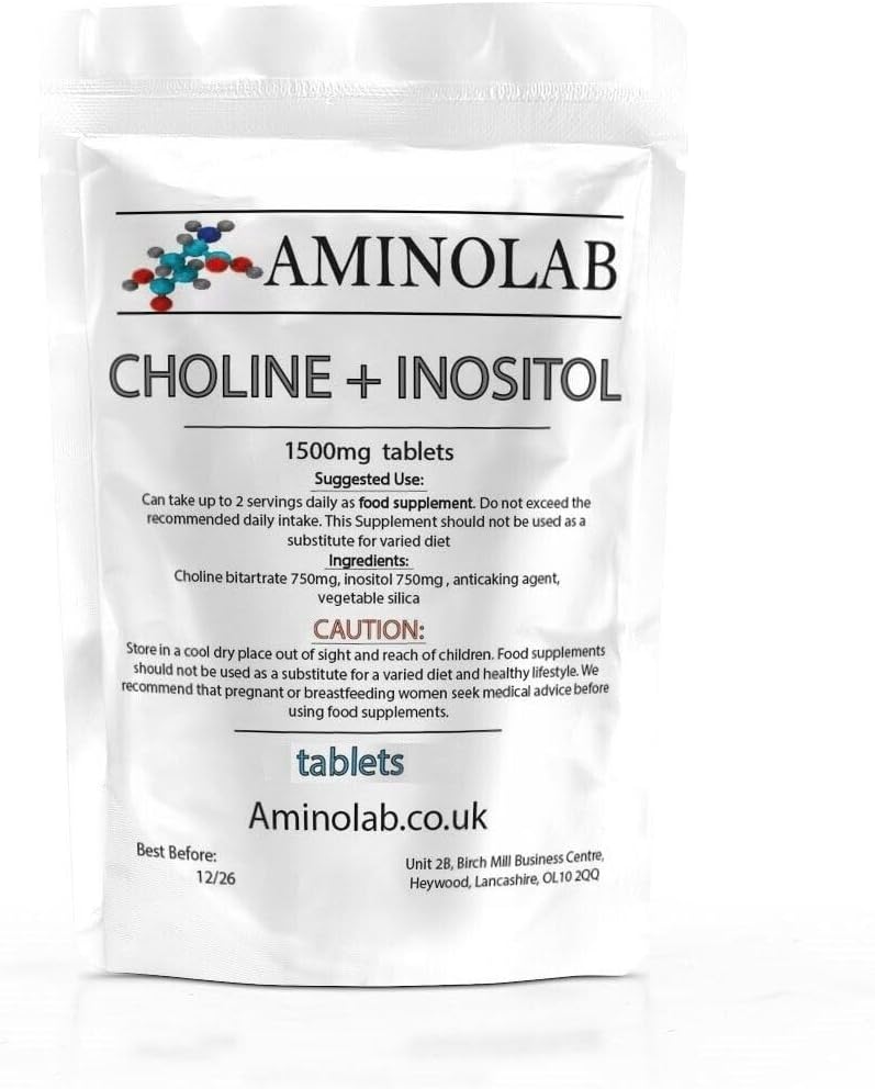 Aminolab Choline + INOSITOL 1500mg 240 Tablets Amazon.co.uk Health