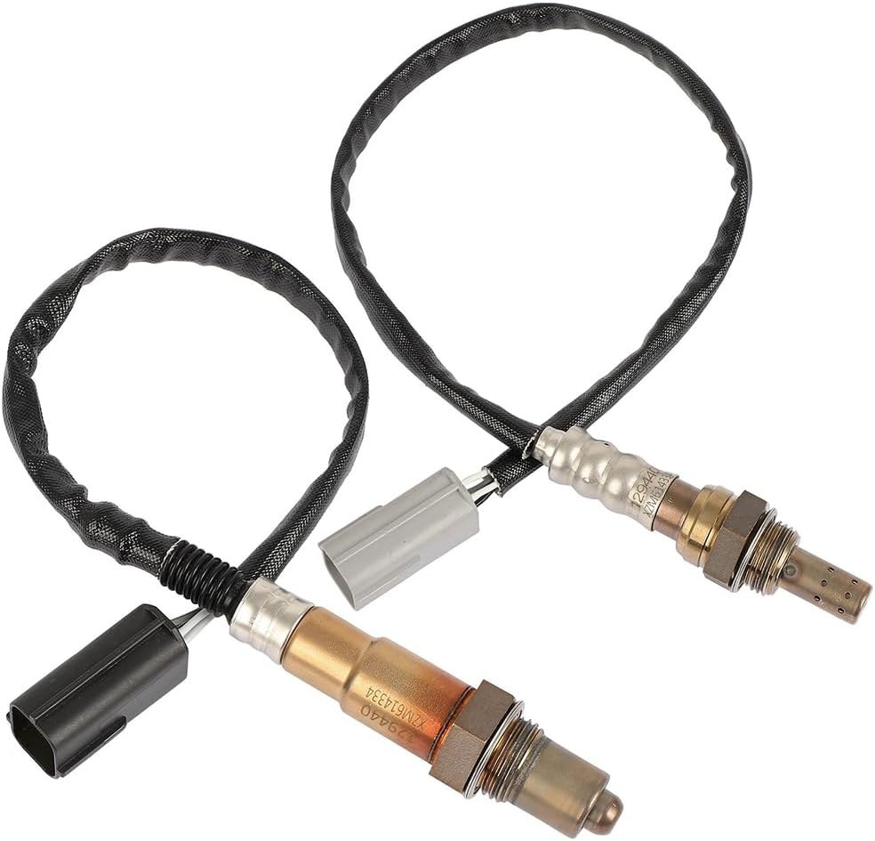 2PCS O2 Oxygen Sensor Upstream and Downstream Compatible for Nissan Altima 2007-2013, L4 2.5L, Downstream and Center 226A4JA00A 250-24794 250-54082 350-64061 234-9107 24854