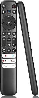 Replacement TCL TV Remote Control for Smart TVs LED LCD Smart TV, TCL Remote Control RC813 Compatible with Q6/Q7/QM8/S3/S4 Series with Netflix, YouTube, and more 6 Buttons (No Voice Control)