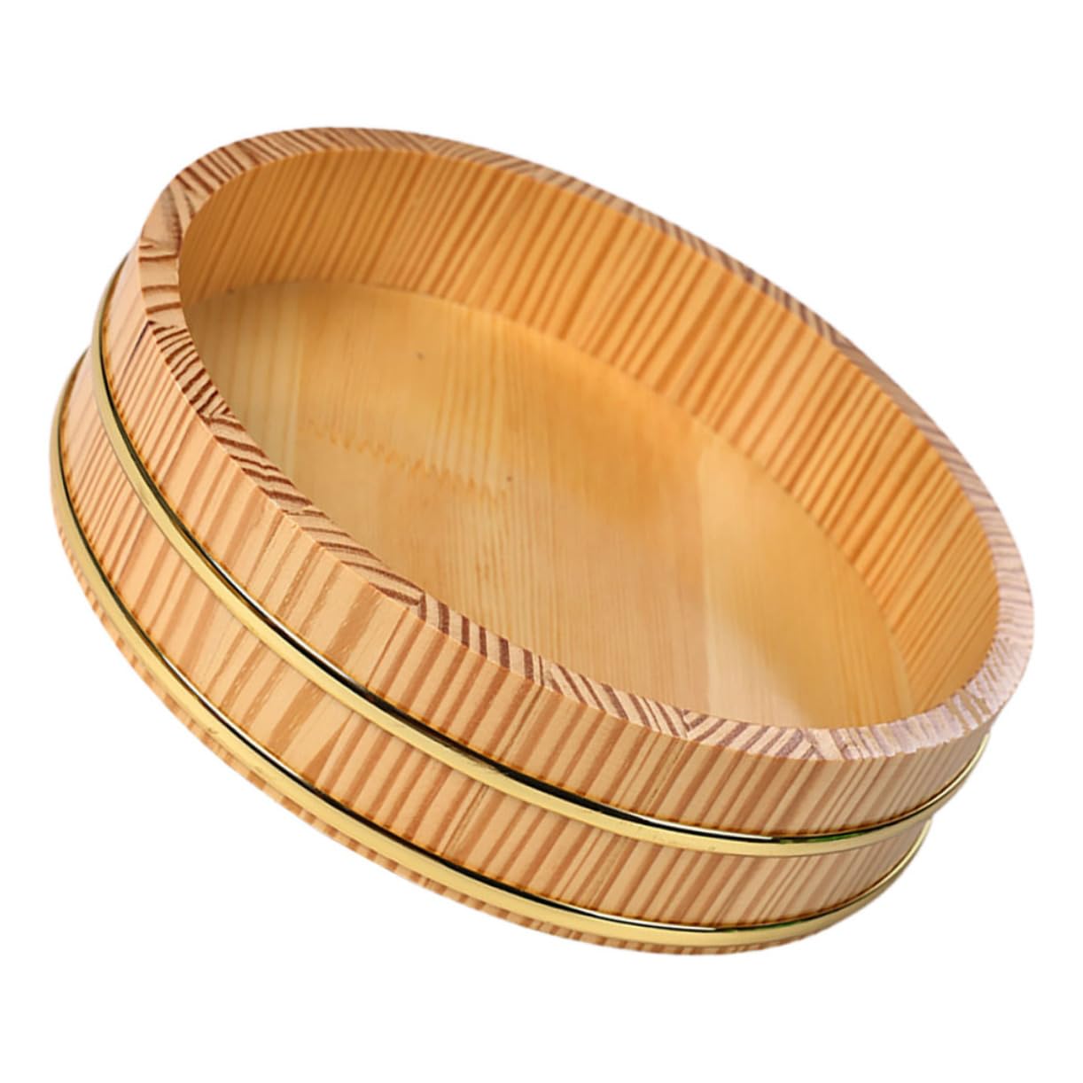 Kit per Preparare Sushi Sushi Rice Mixing Tub Hangiri Giapponese in Legno per Riso, Grande Capacità e Design Raffinato, come Contenitore per Cibo in Cucina