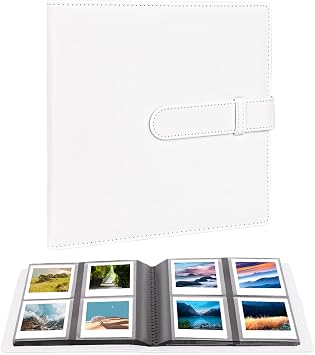 288 Pockets Photo Album for Fujifilm Instax Square SQ1/SQ6/SQ10/SQ20 Camera, Kodak Mini 3, Mini Shot 3 Square Printer, Album for Instax Square Photo, Kodak 3x3" Photo, White